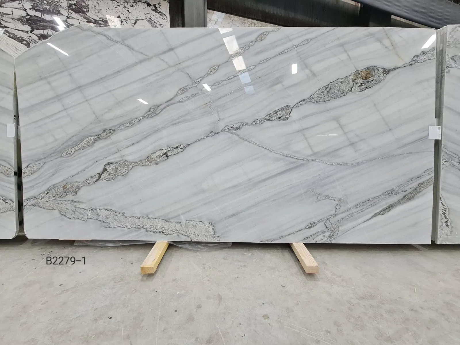 B2279 - 2 CM Platinum White Polished