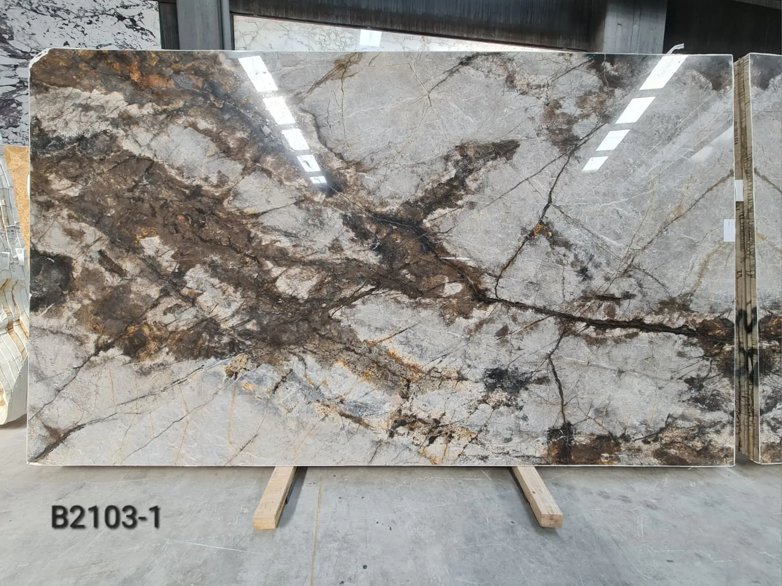 B2103 - 2 CM Silver Root Honed