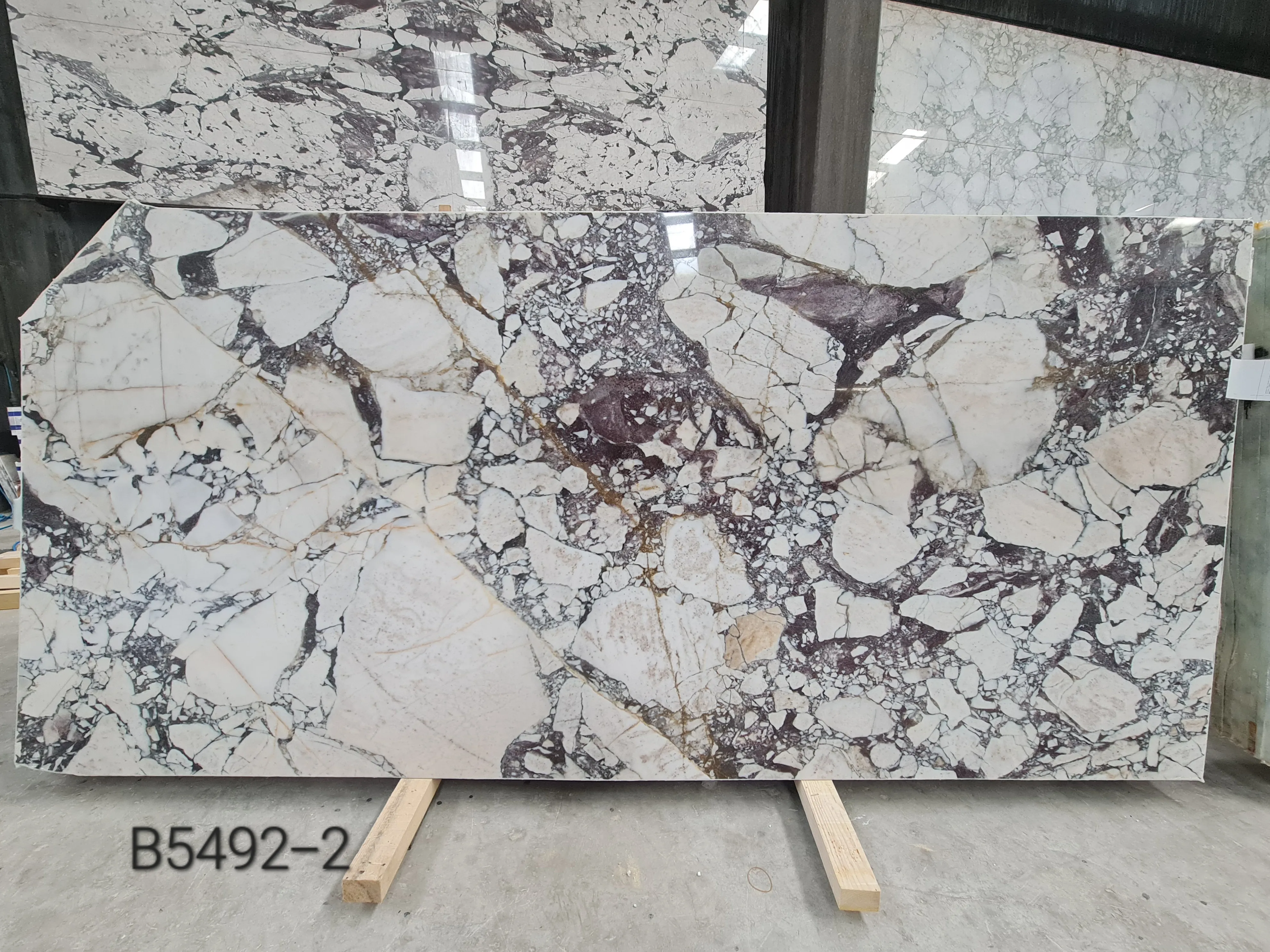 B5492 - 2 CM Calacatta Viola Polished